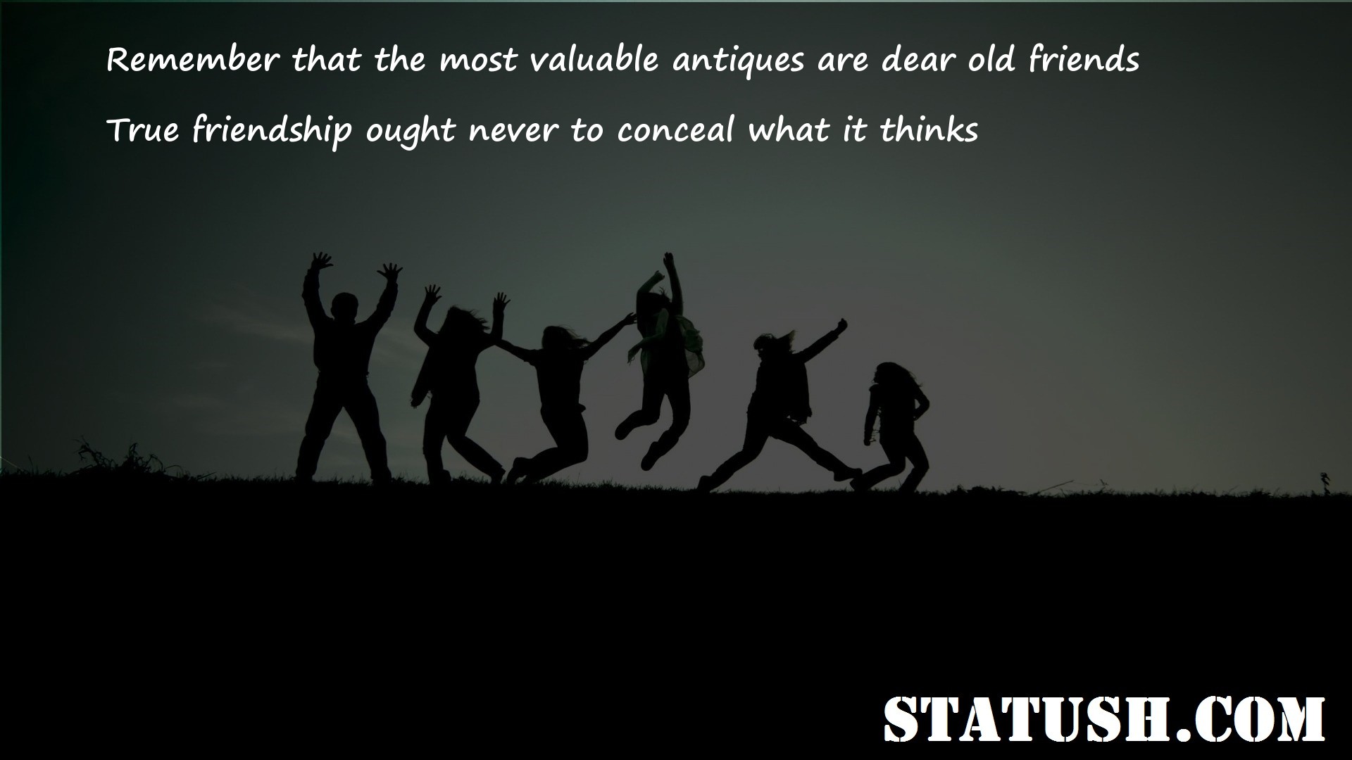 Remember that the most valuable antiques are dear old friends