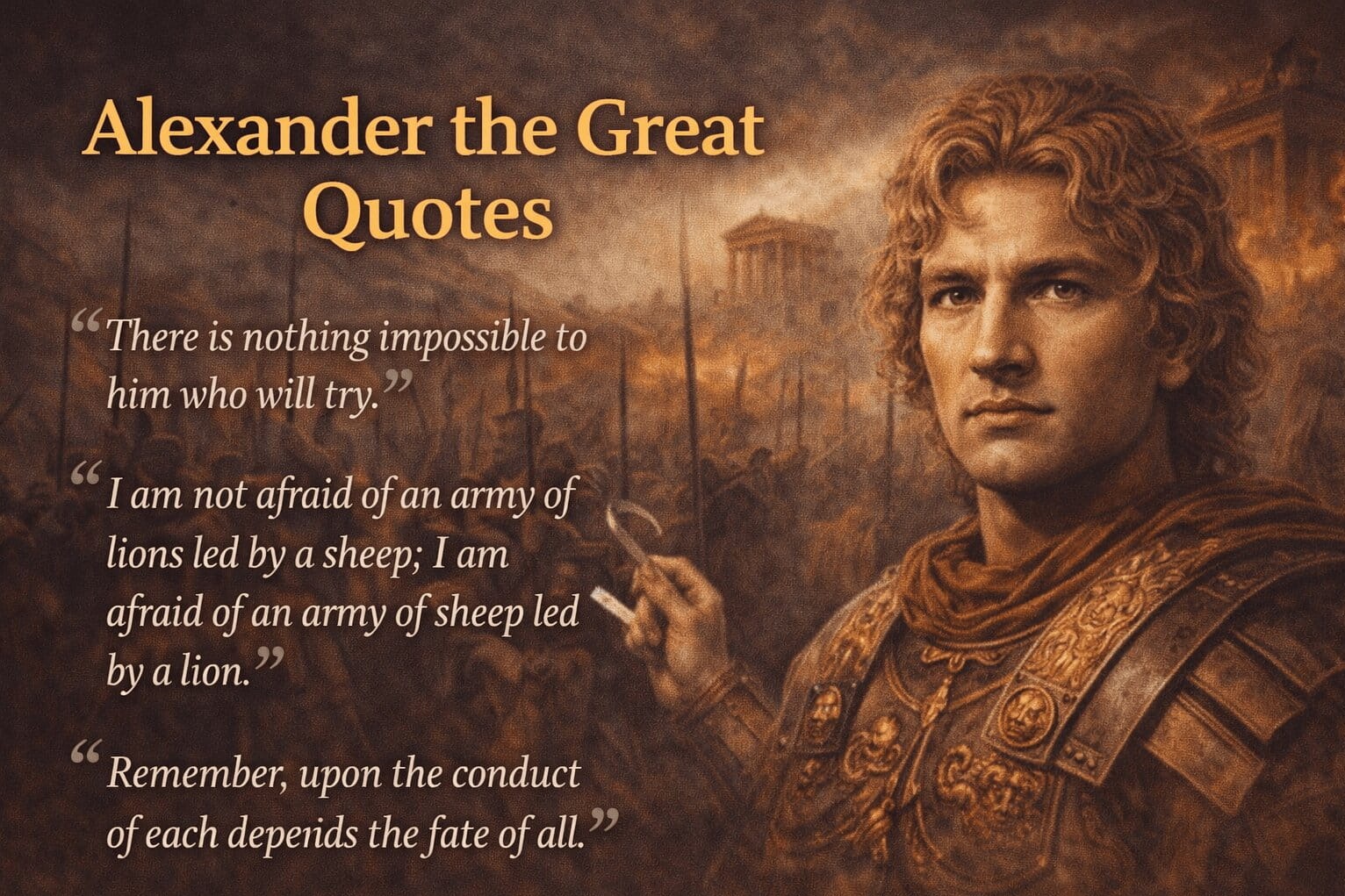 Alexander the Great Quotes: Inspiration, Wisdom, and Meaning