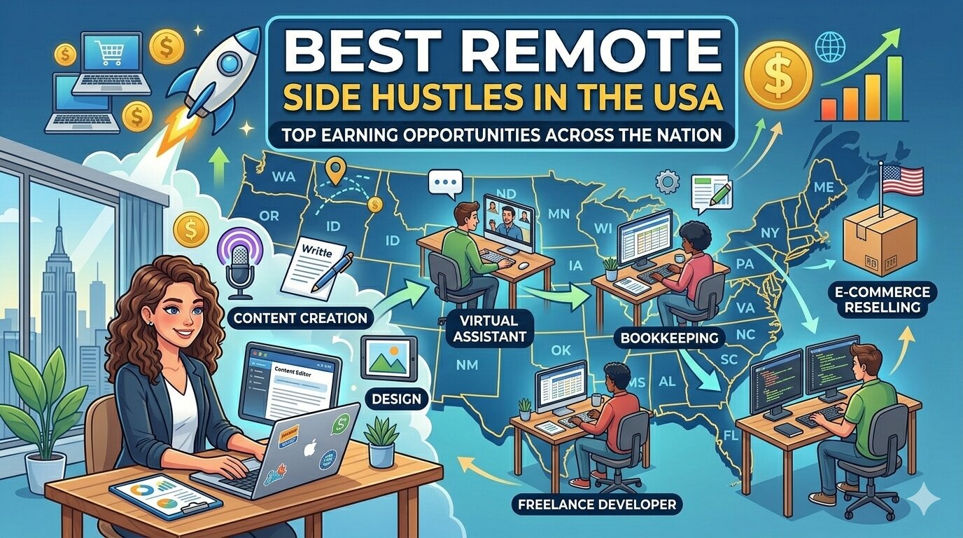 Best Remote Side Hustles in the USA