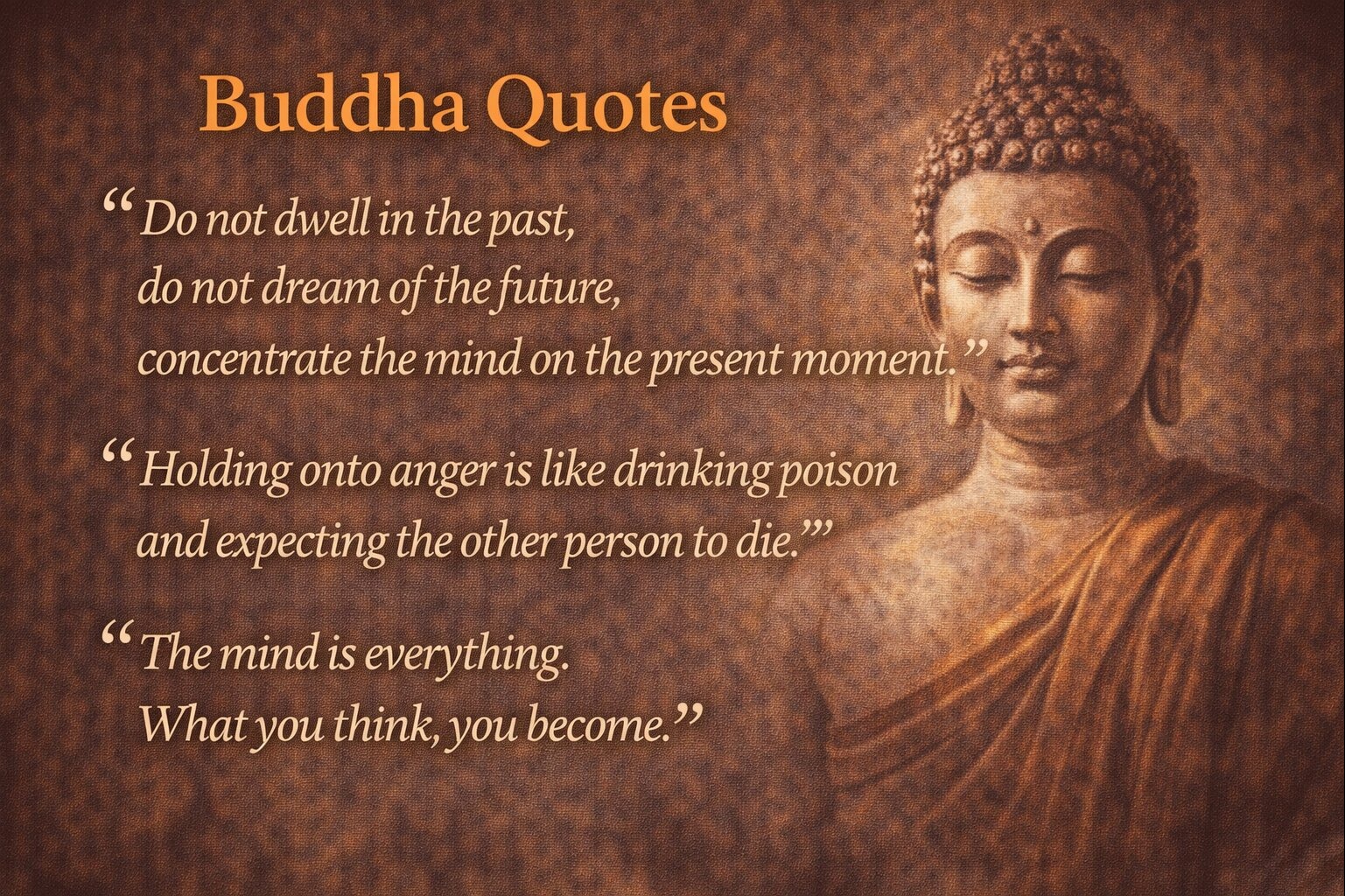 Buddha Quotes on Character, Learning, Wealth & Perspective
