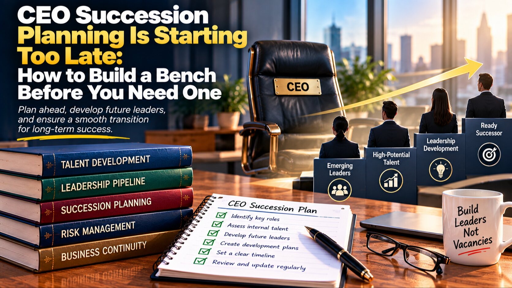 CEO Succession Planning Is Starting Too Late: How to Build a Bench Before You Need One