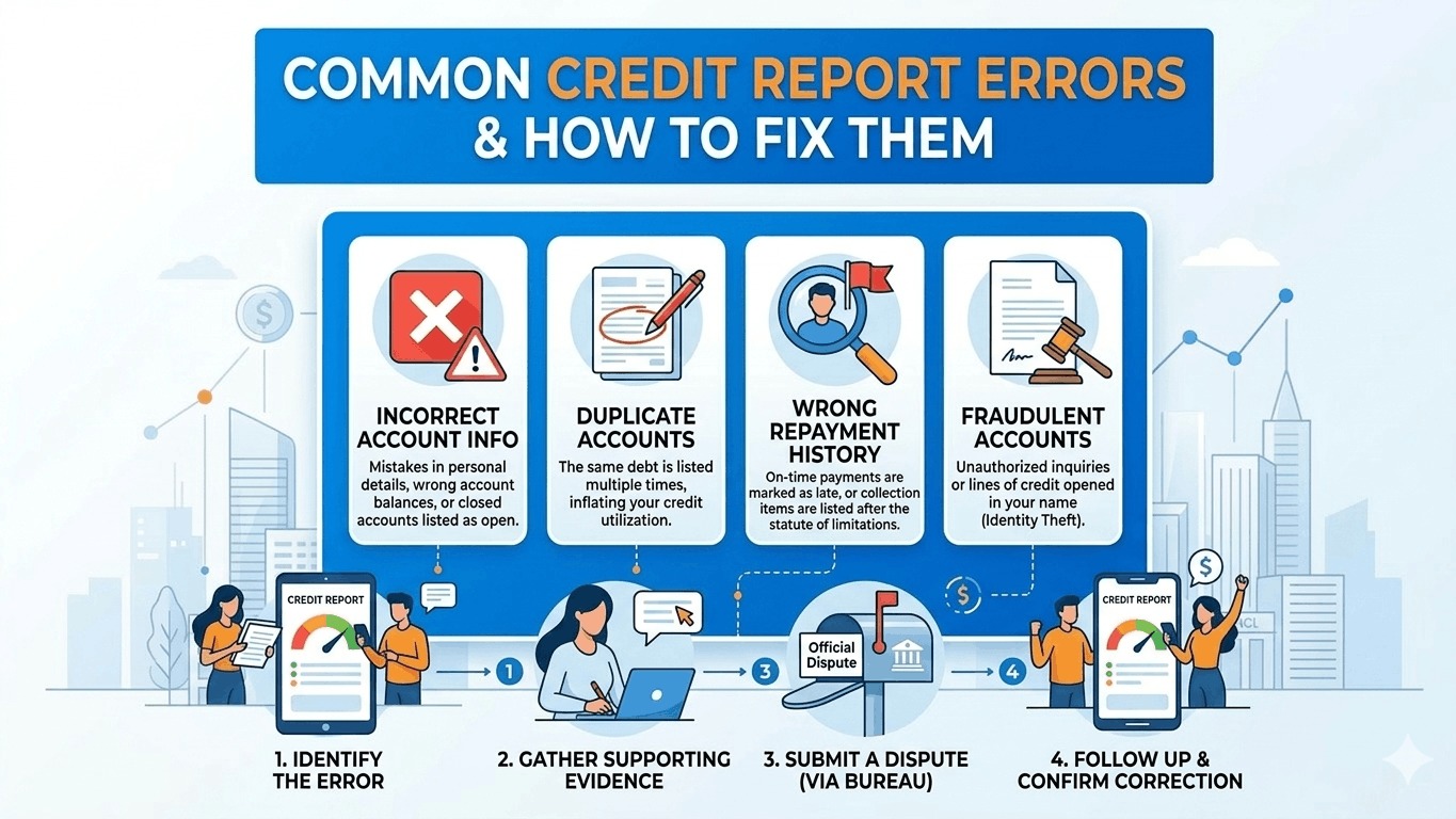 Common Credit Report Errors & How to Fix Them