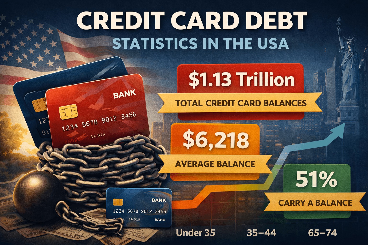 Credit Card Debt Statistics in the USA
