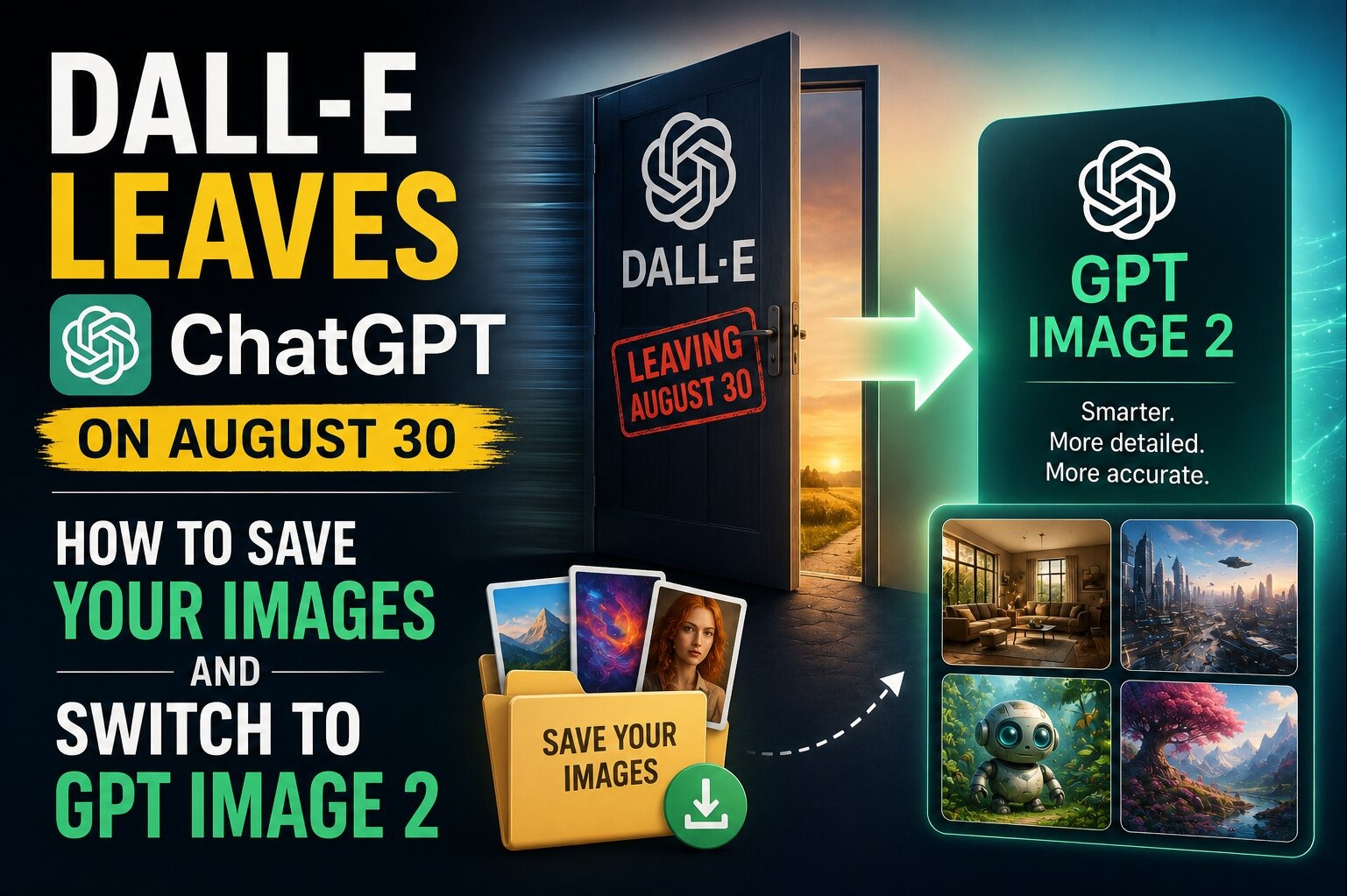 DALL-E Leaves ChatGPT on August 30: How to Save Your Images and Switch to GPT Image 2