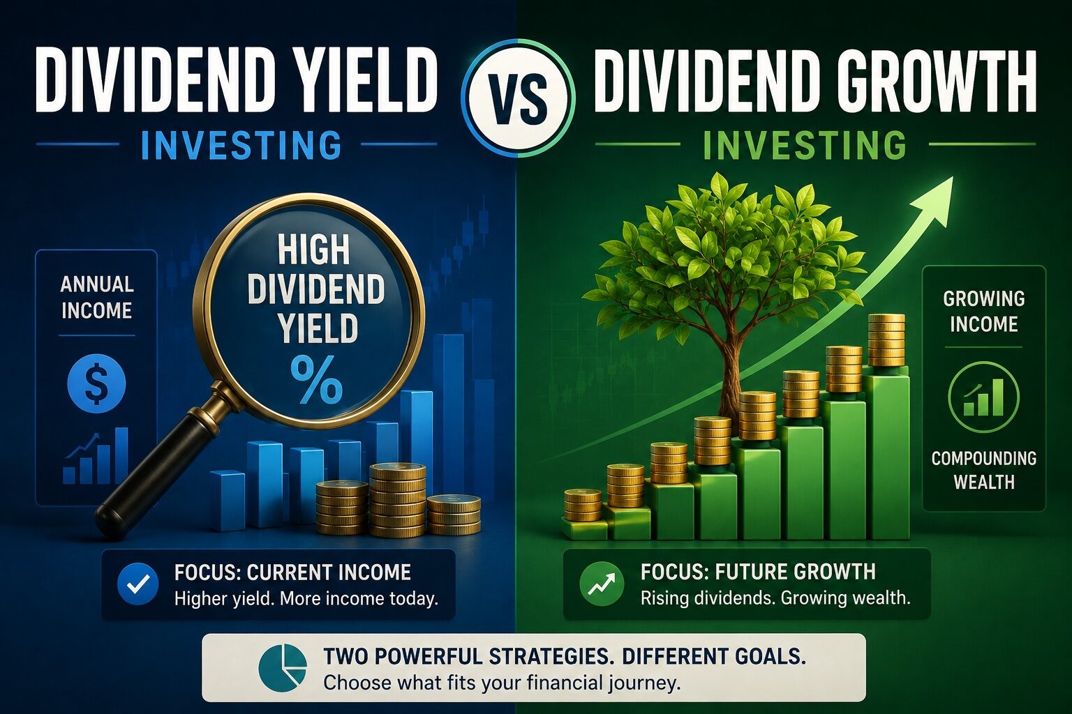 Dividend Yield vs Dividend Growth Investing