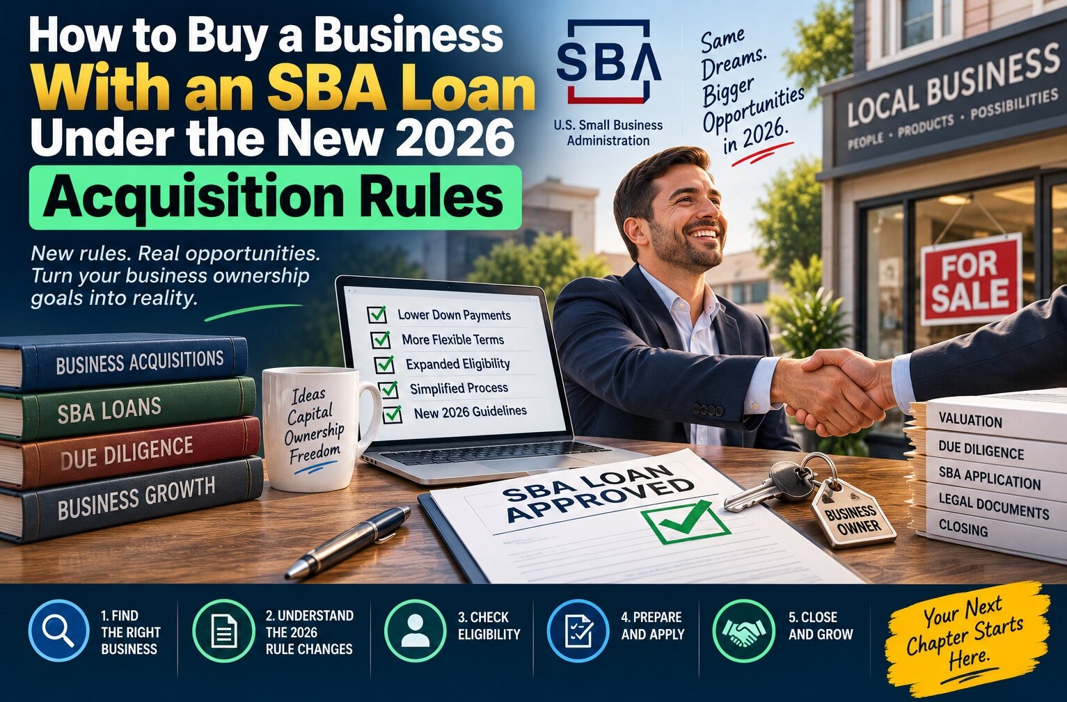 How to Buy a Business With an SBA Loan Under the New 2026 Acquisition Rules