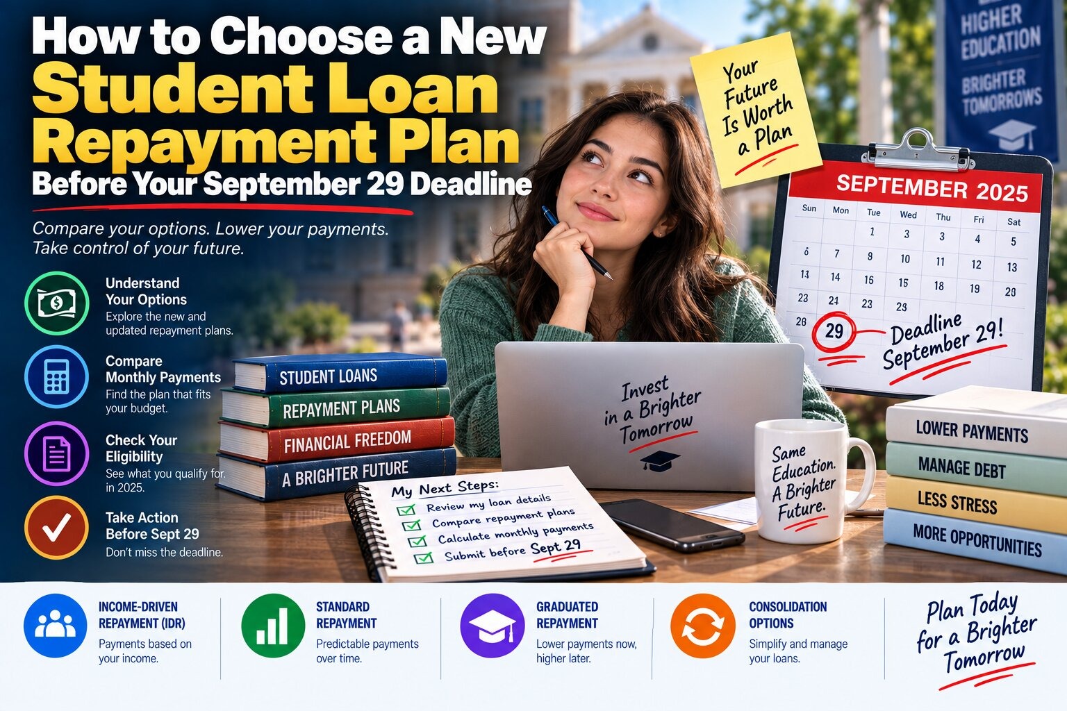 How to Choose a New Student Loan Repayment Plan Before Your September 29 Deadline