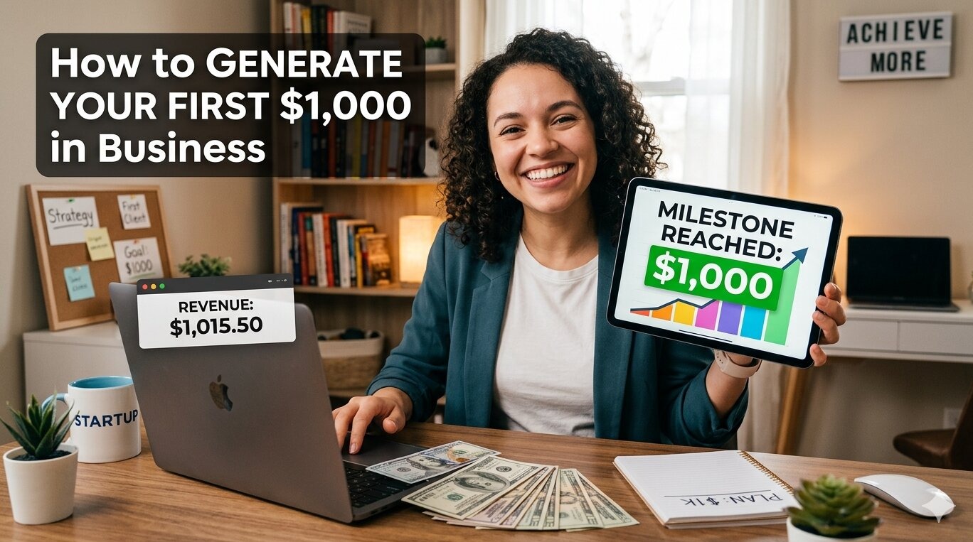 How to Generate Your First $1,000 in Business