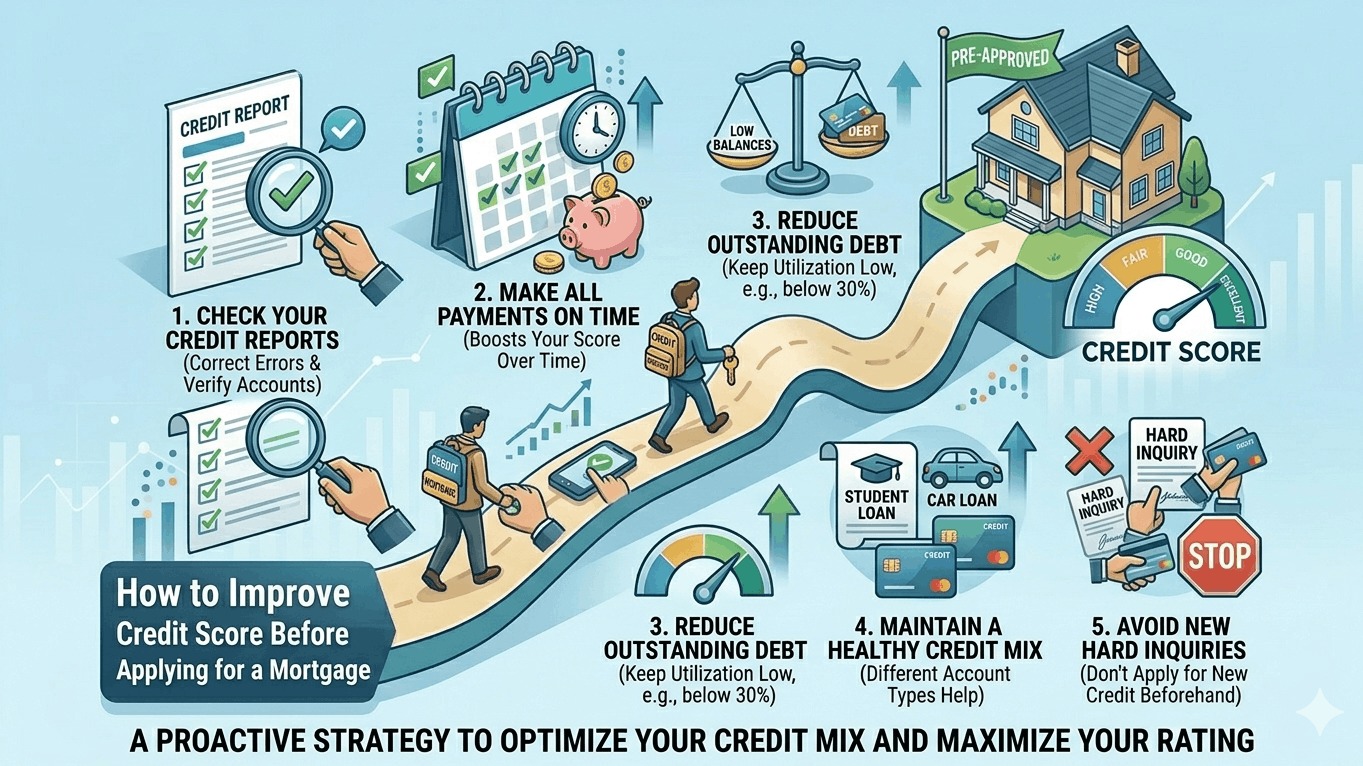 How to Improve Credit Score Before Applying for a Mortgage