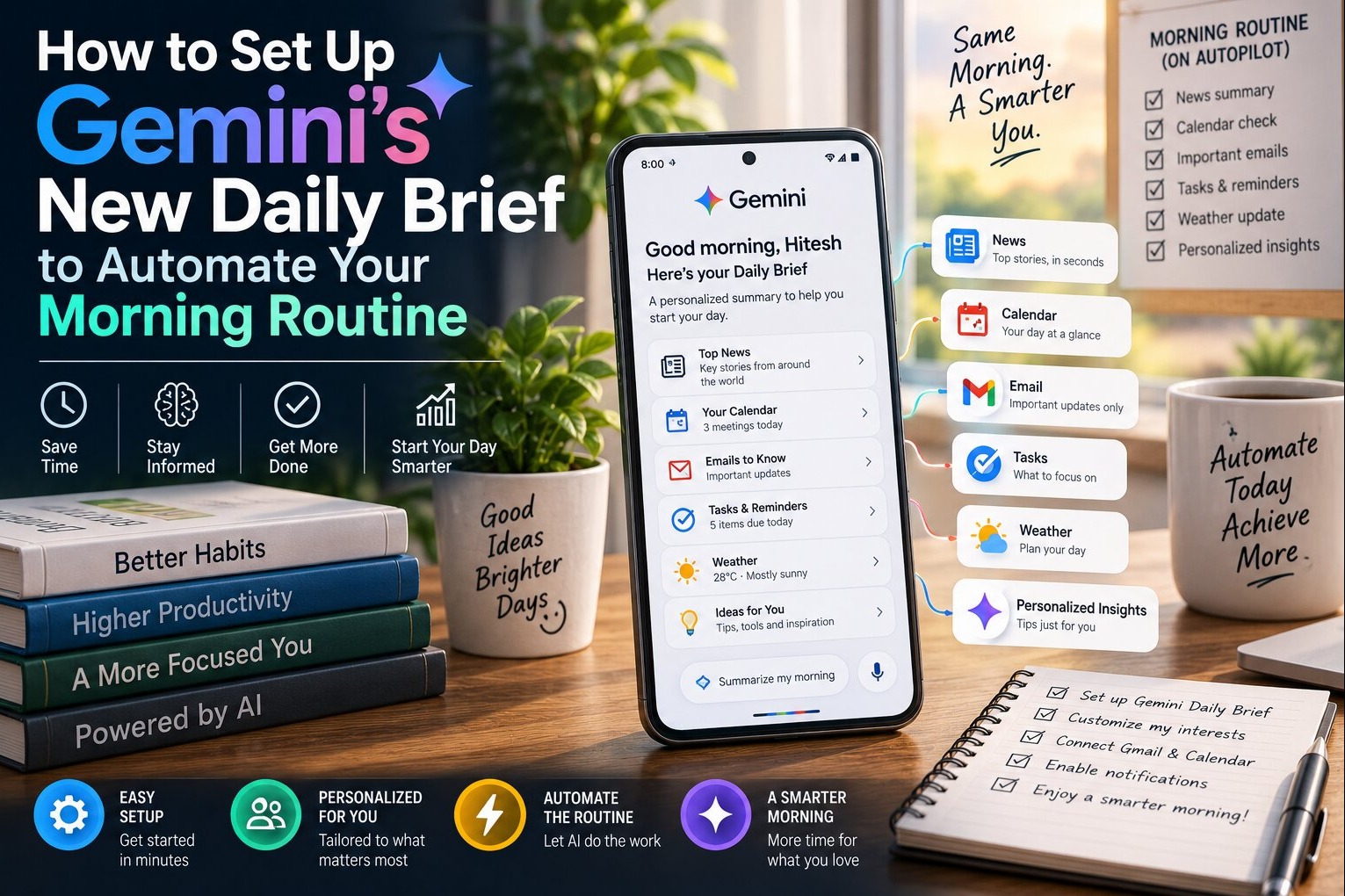 How to Set Up Gemini's New Daily Brief to Automate Your Morning Routine