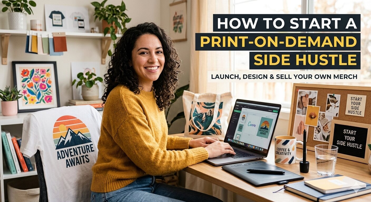 How to Start a Print-on-Demand Side Hustle