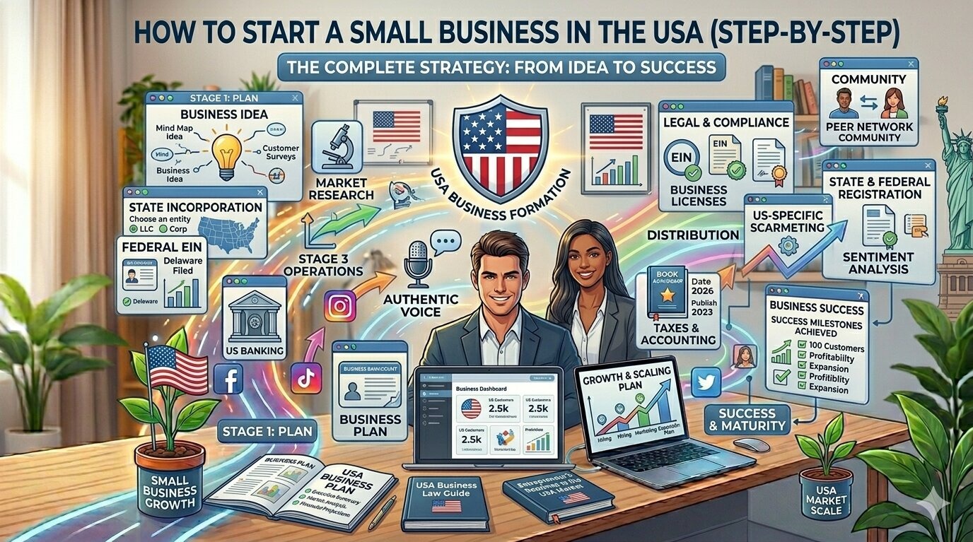 How to Start a Small Business in the USA (Step-by-Step)