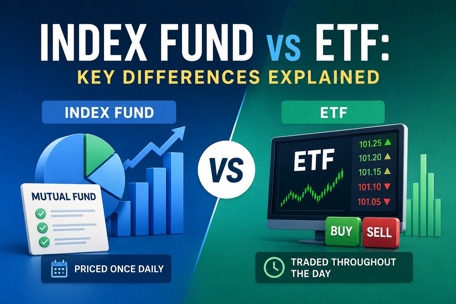 Index Fund vs ETF: Key Differences Explained