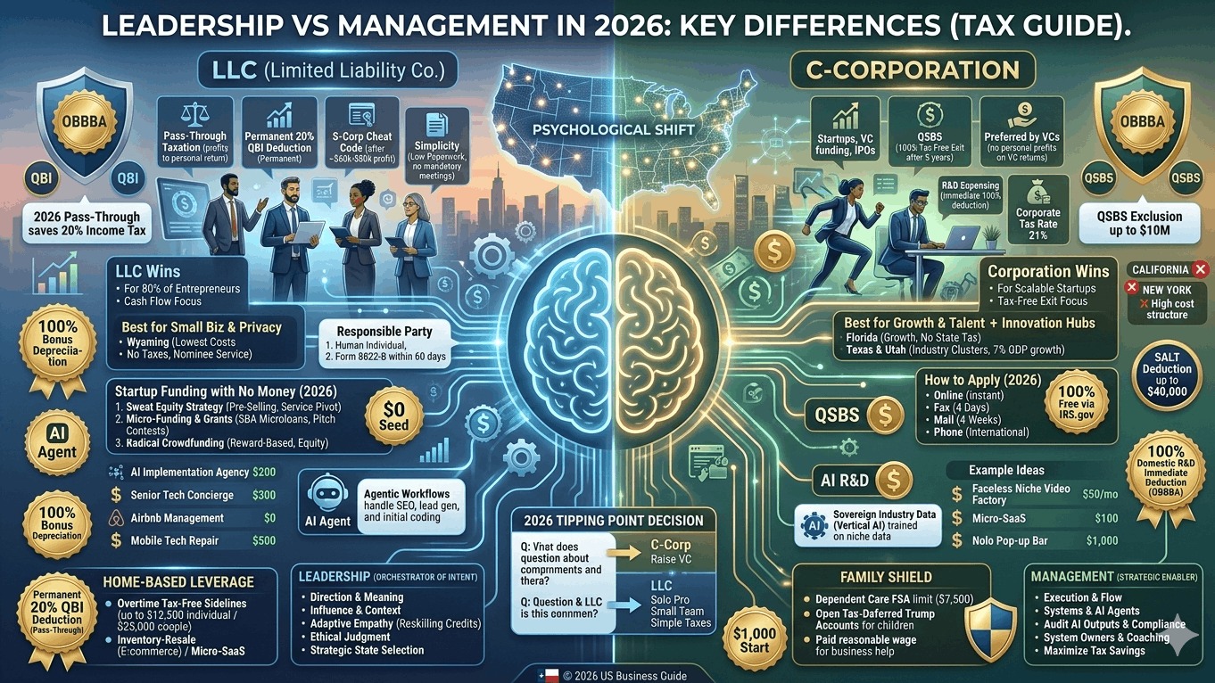 Leadership vs Management 2026 | Key Differences & OBBBA Impact