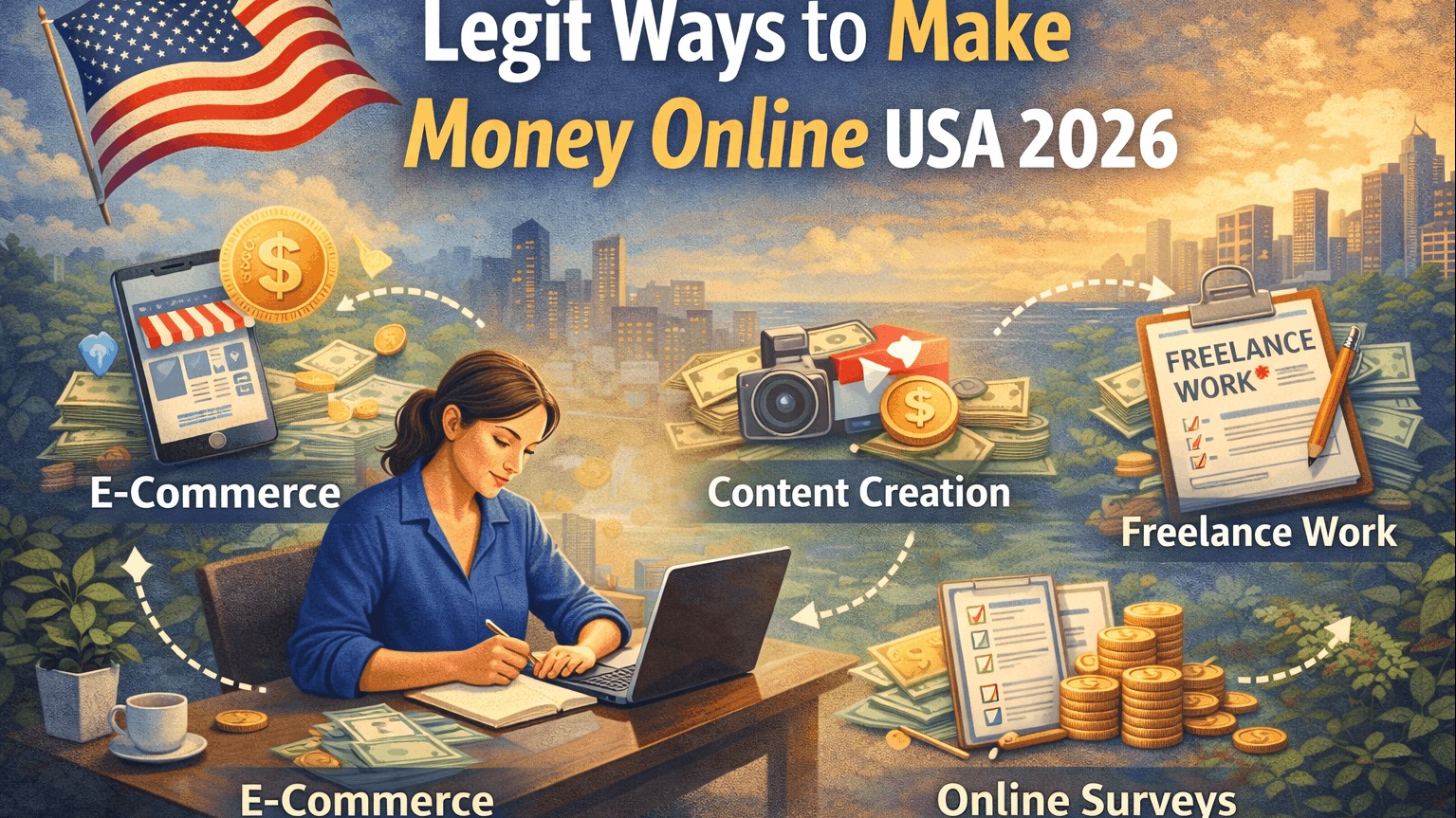 Legit Ways to Make Money Online USA 2026 | OBBBA & AI Guide