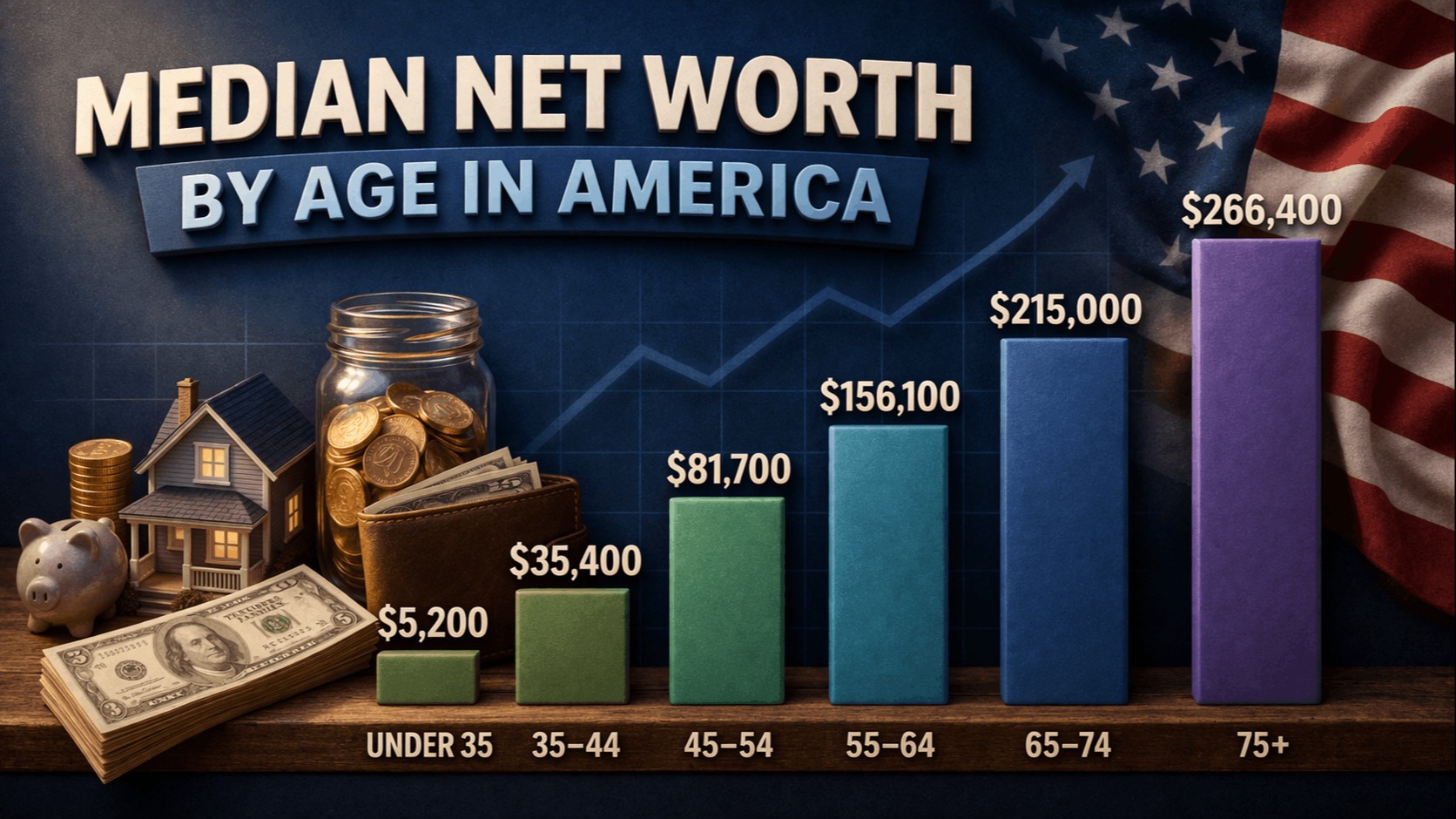 Median Net Worth by Age in America