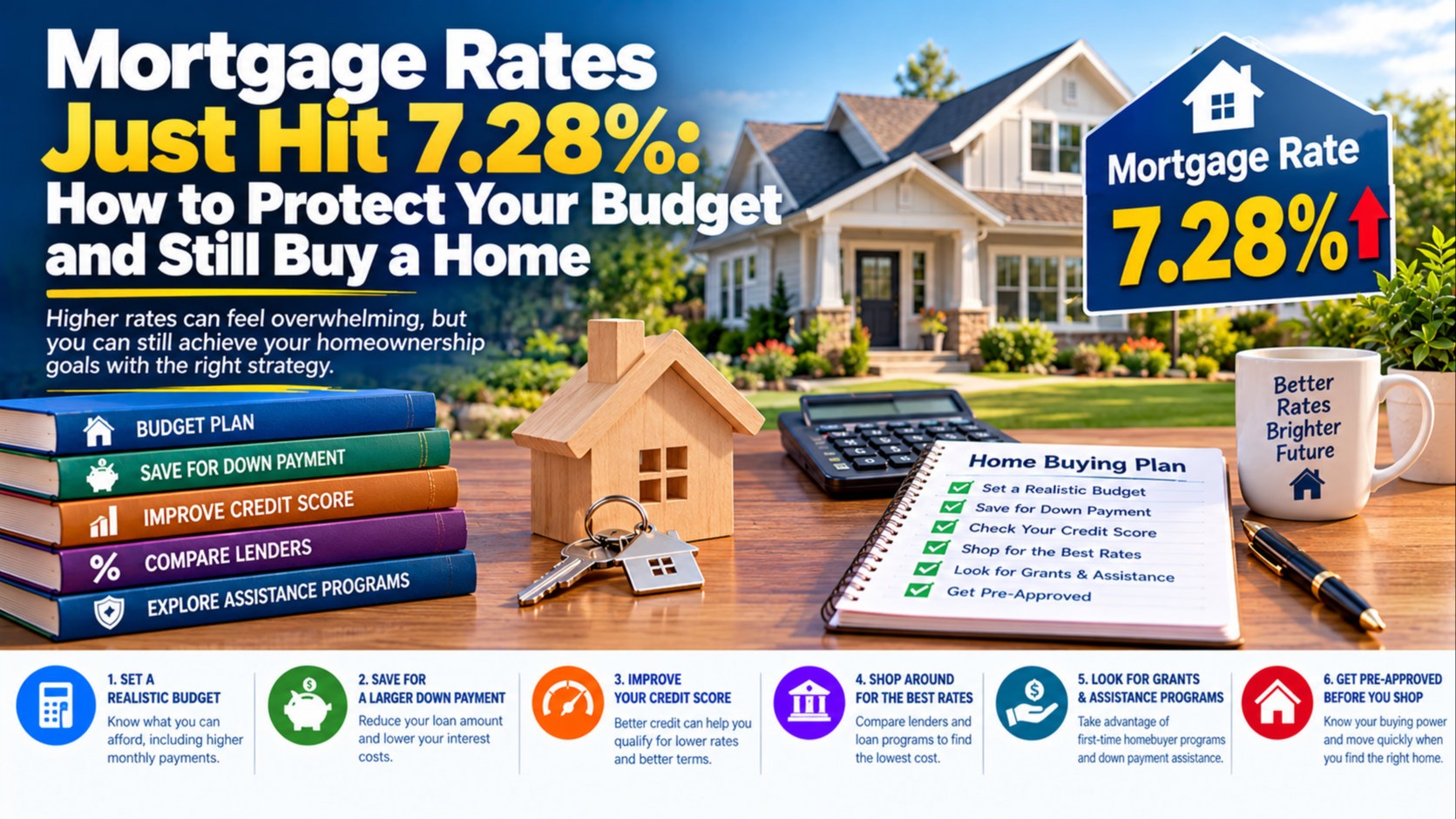 Mortgage Rates Just Hit 7.28%: How to Protect Your Budget and Still Buy a Home