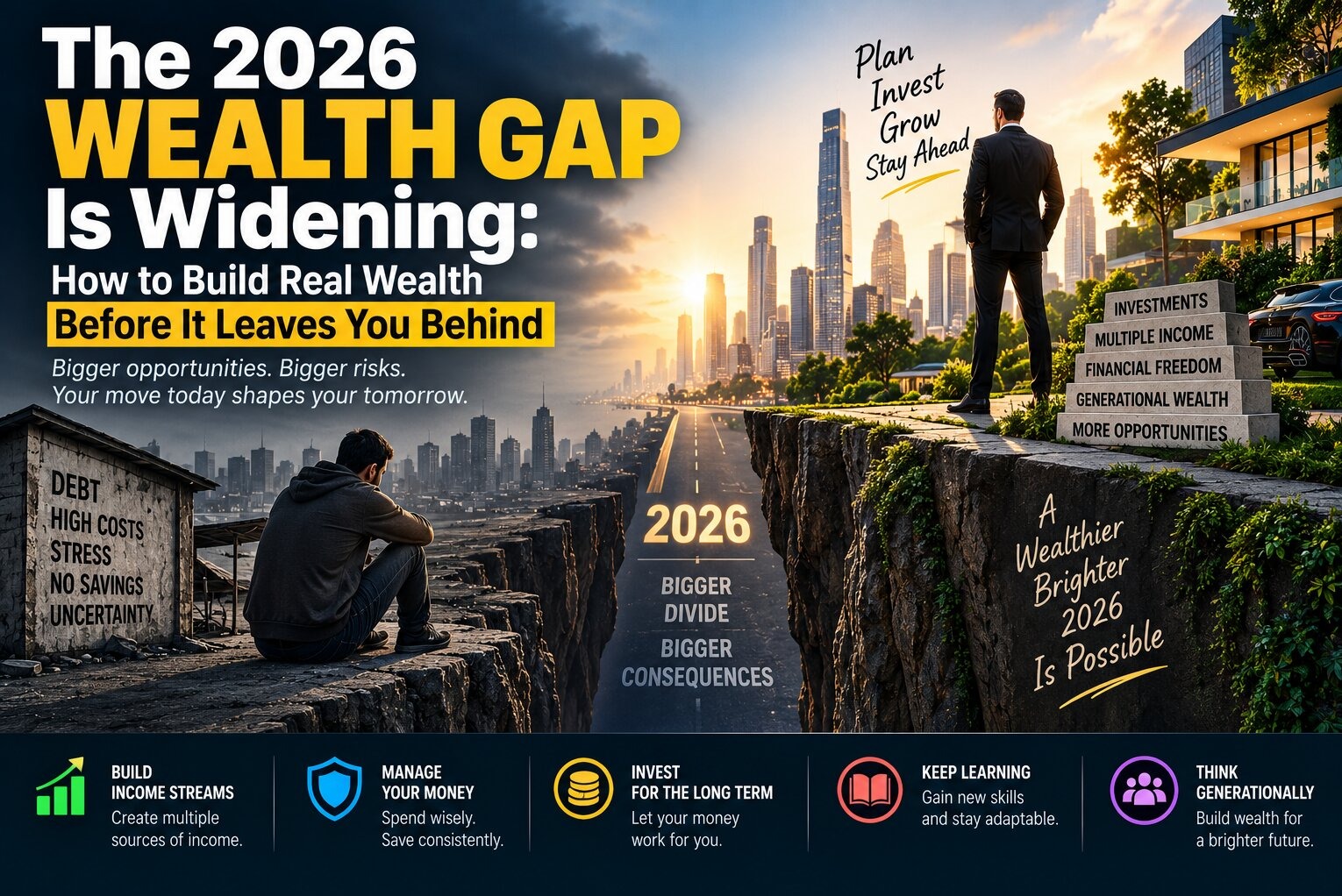 The 2026 Wealth Gap Is Widening: How to Build Real Wealth Before It Leaves You Behind