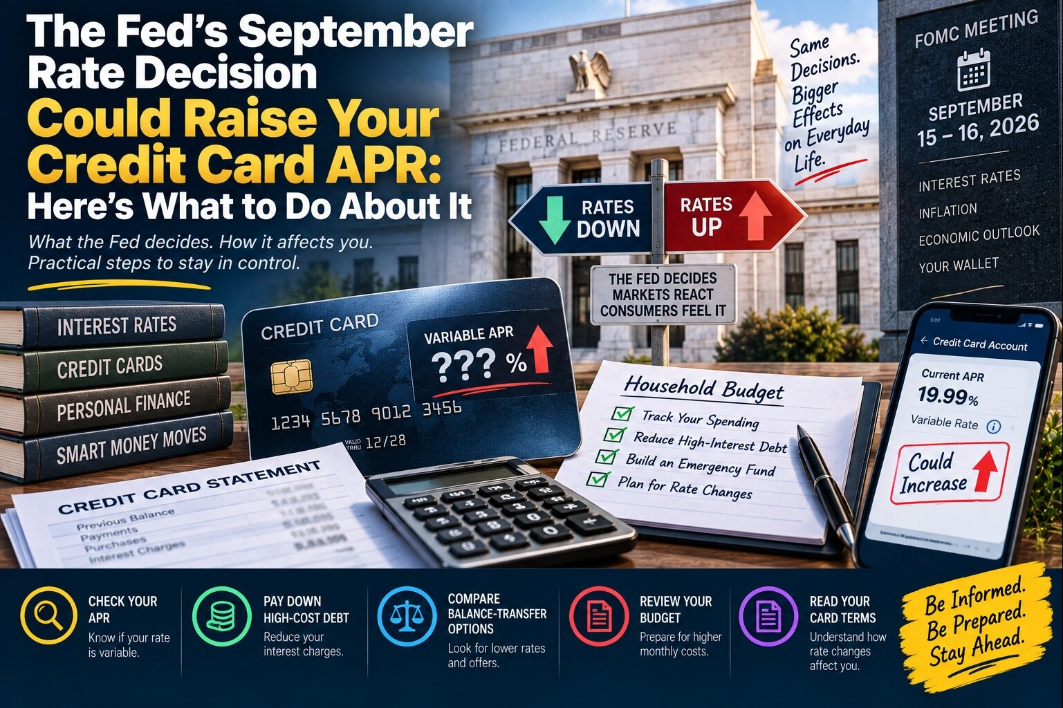The Fed's September Rate Decision Could Raise Your Credit Card APR: Here's What to Do About It