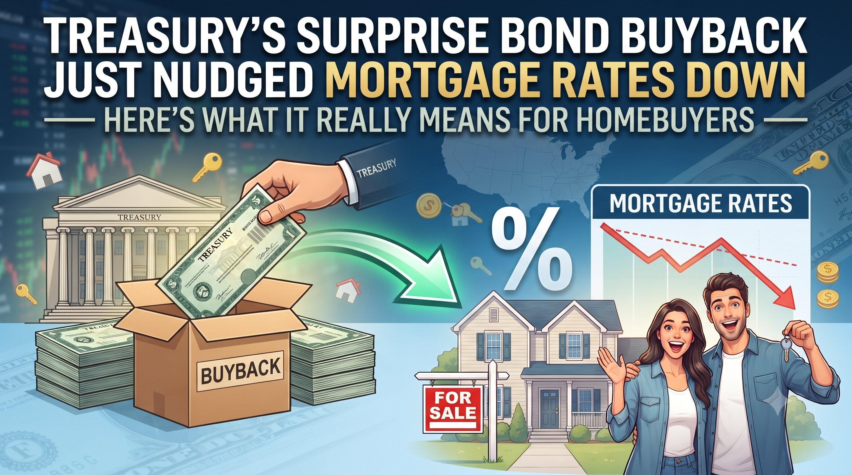 Treasury's Surprise Bond Buyback Just Nudged Mortgage Rates Down — Here's What It Really Means for Homebuyers