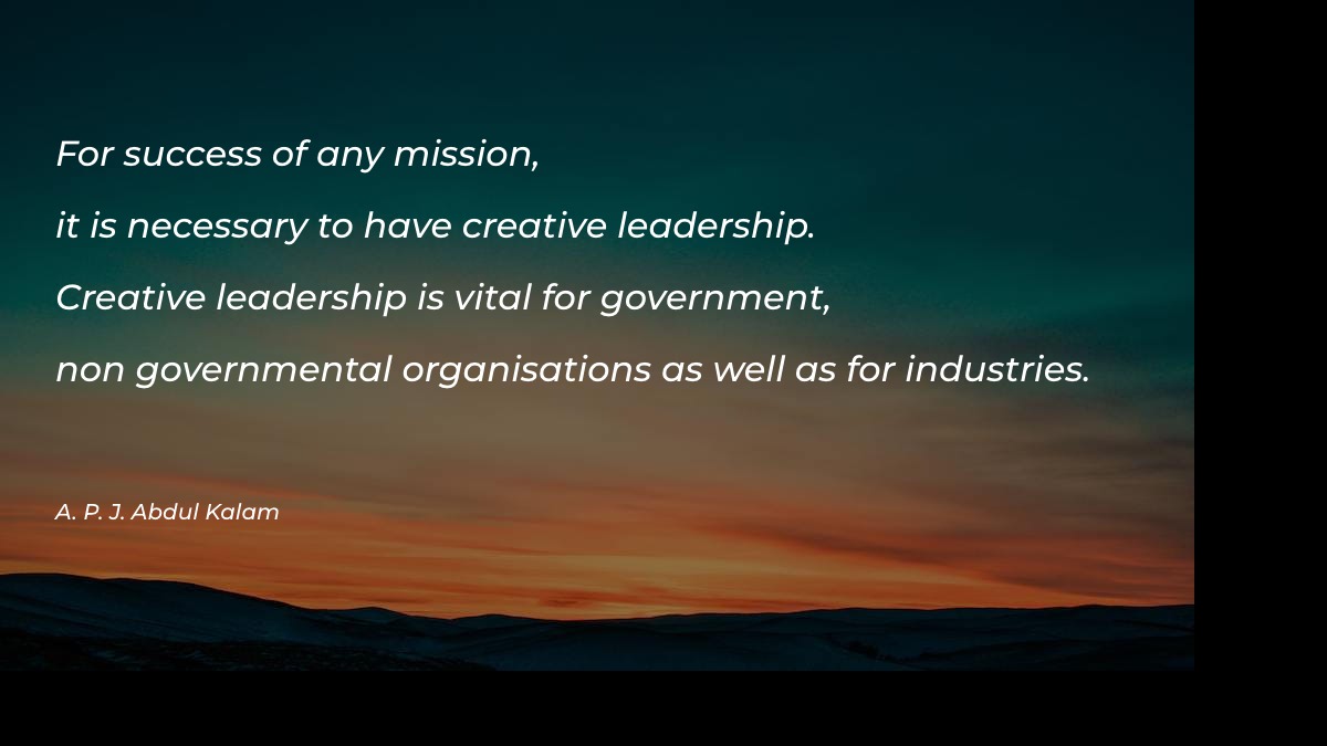 For success of any mission