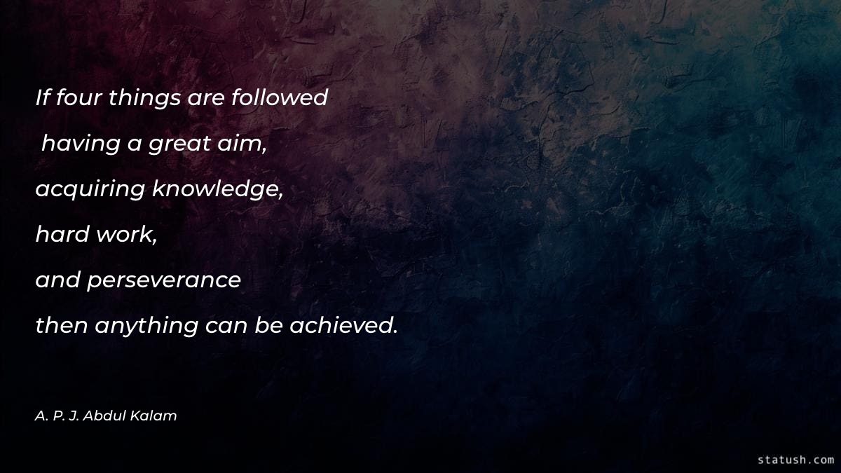 If four things are followed Motivational Quotes at statush.com