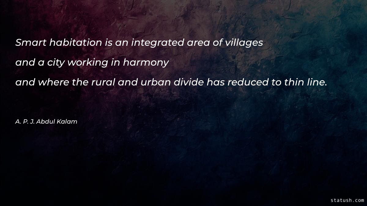 Smart habitation is an integrated