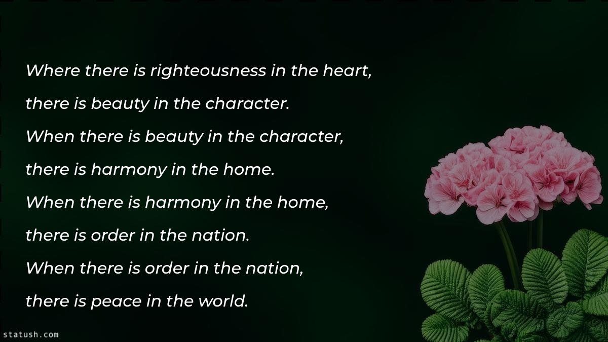 Where there is righteousness