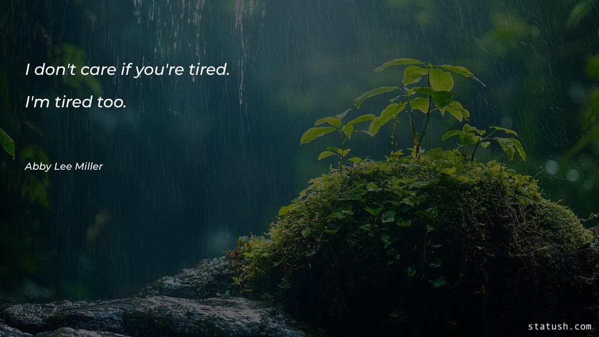 I don't care if you're