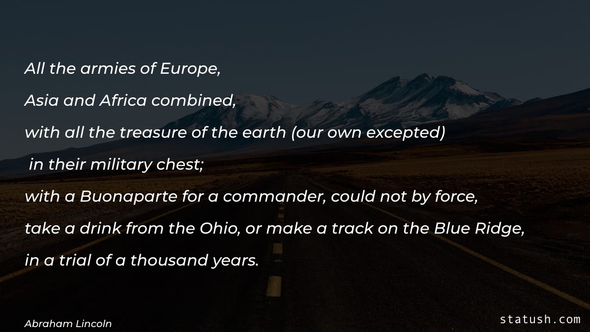 All the armies of Europe - Motivational Quotes at statush.com
