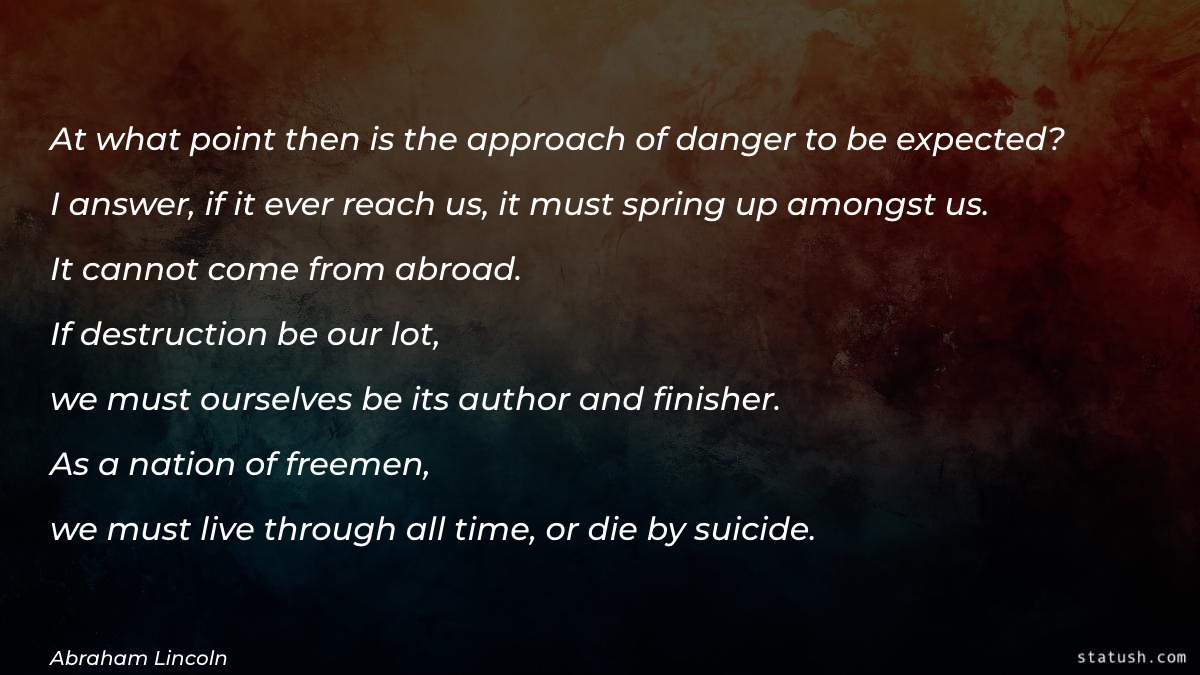 At what point then is the approach