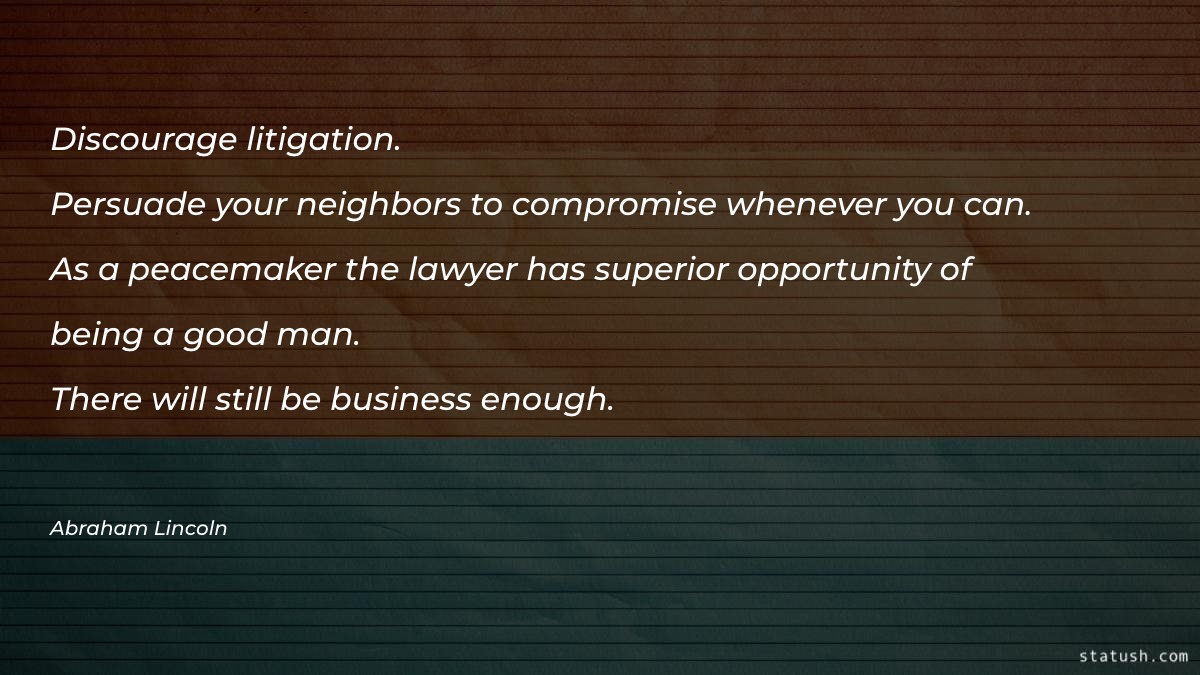 Discourage litigation