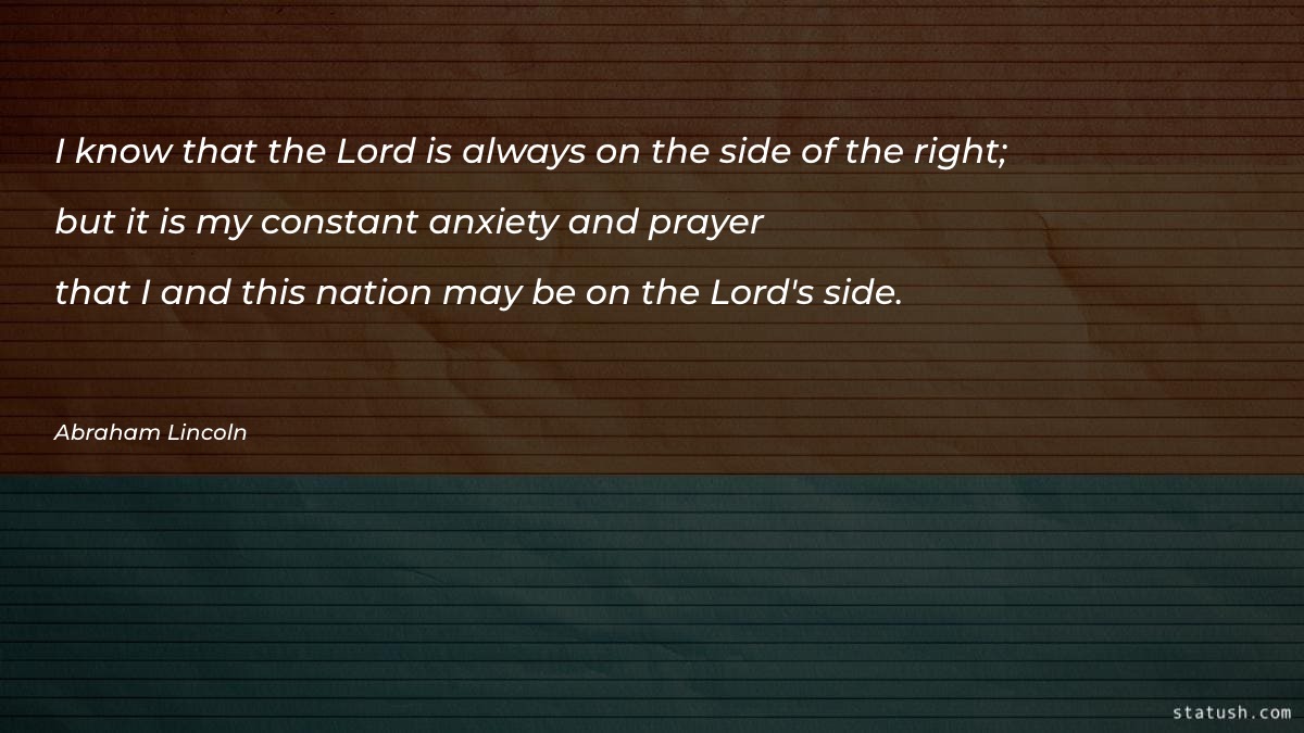 I know that the Lord is always - Motivational Quotes at statush.com