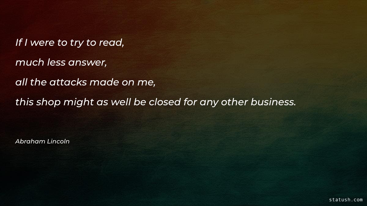 If I were to try to read