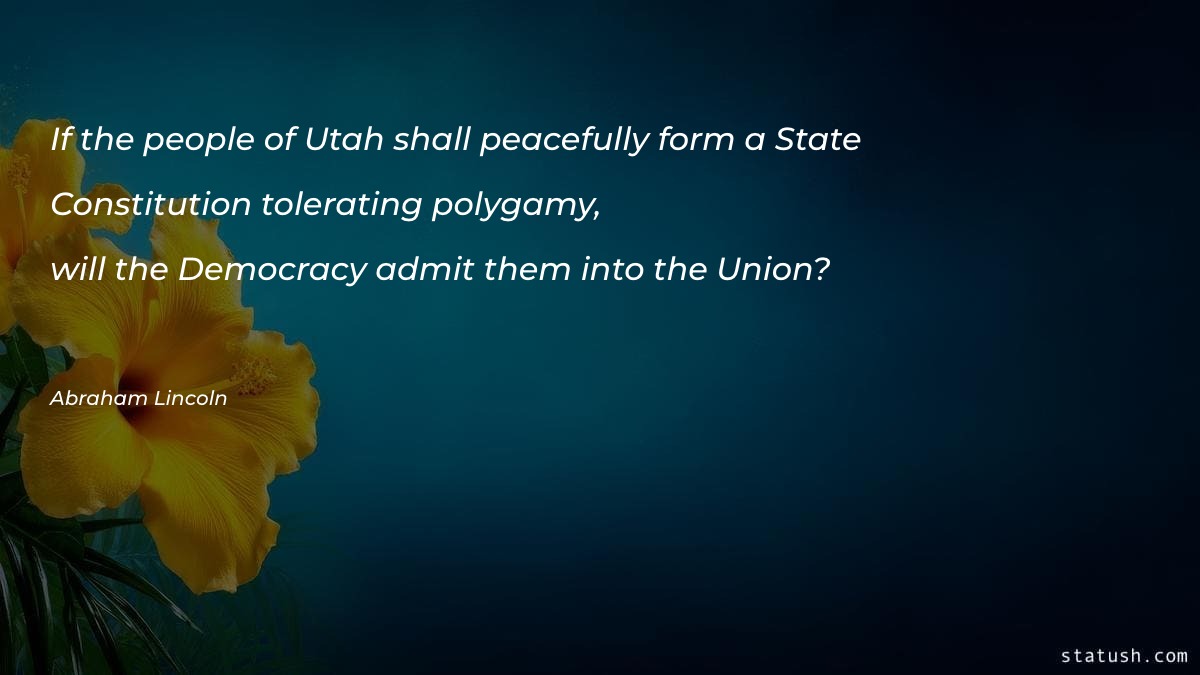 If the people of Utah shall Motivational Quotes at statush.com