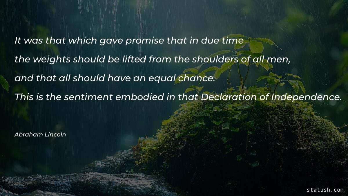 It was that which gave promise Motivational Quotes at statush.com