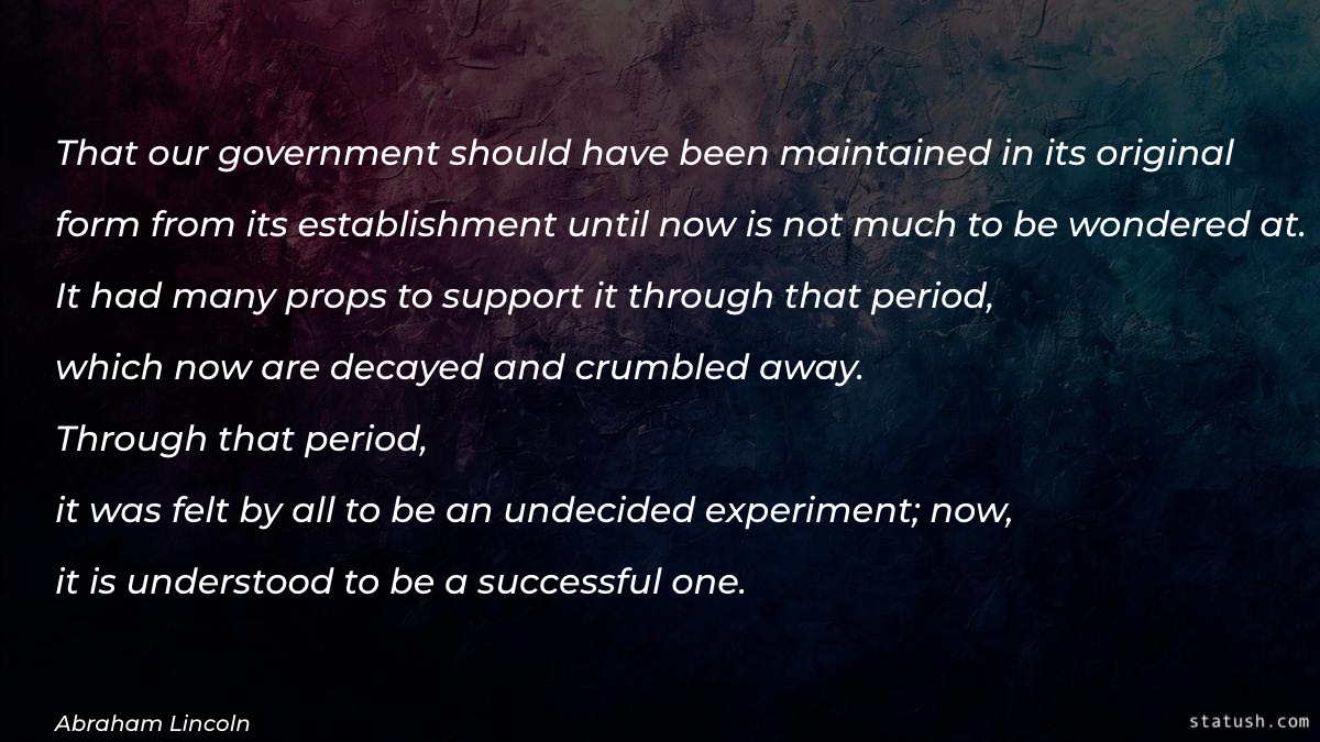 That our government should have Motivational Quotes at statush.com