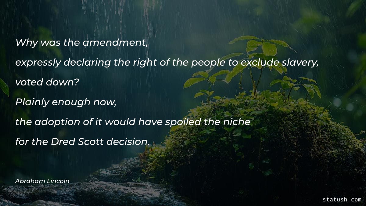 Why was the amendment