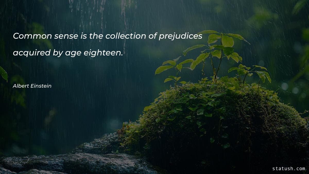 Common sense is the collection Motivational Quotes at statush.com
