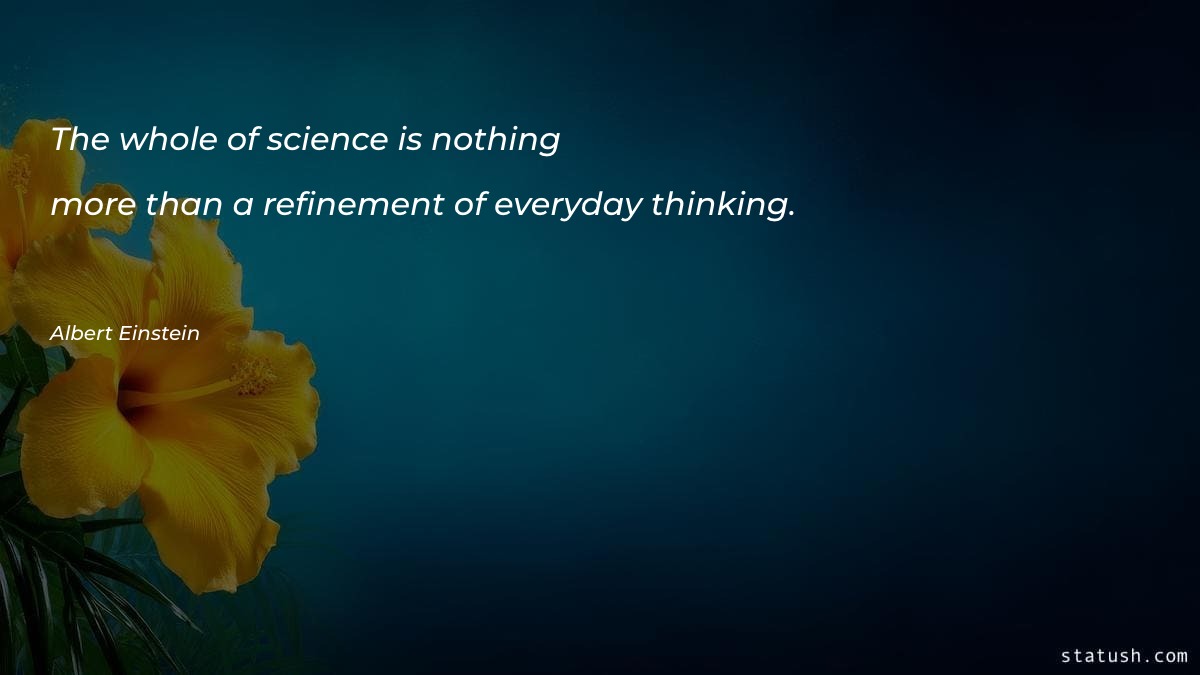 The whole of science Motivational Quotes at statush.com