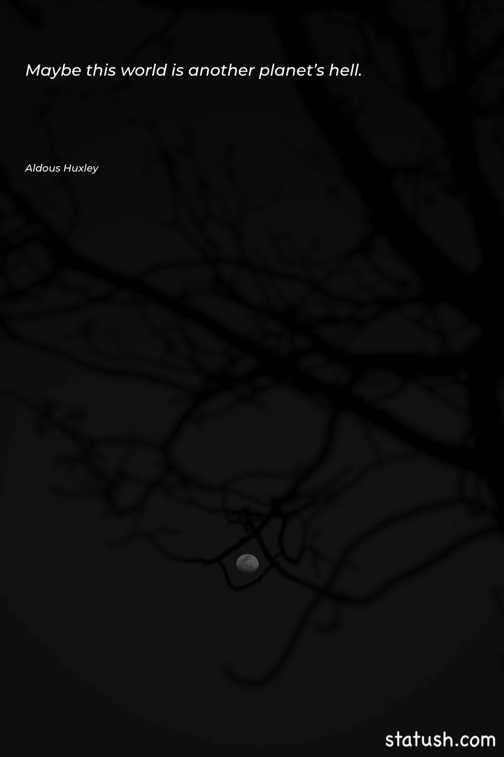 Maybe this world is another