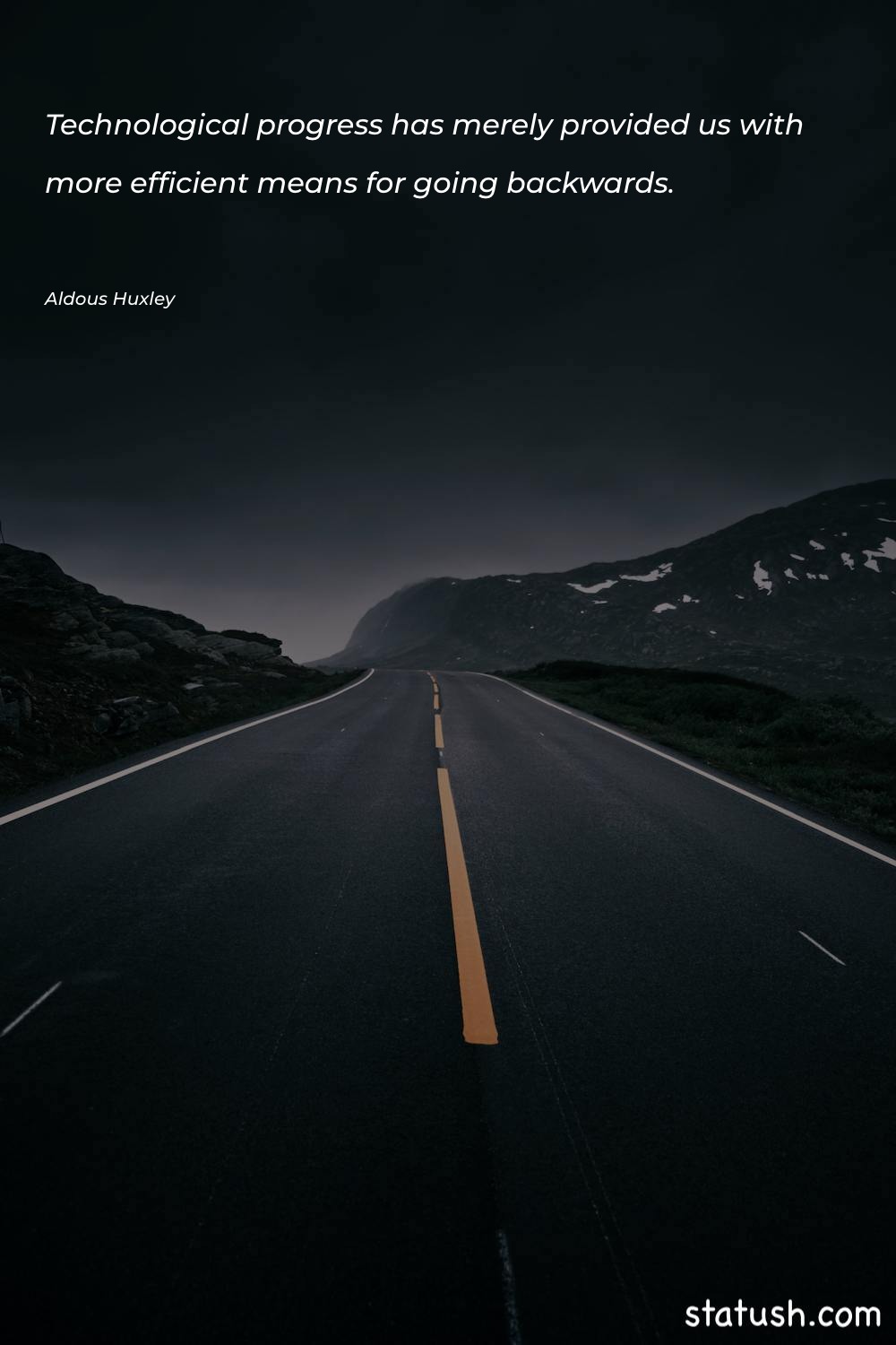 Technological progress has merely provided