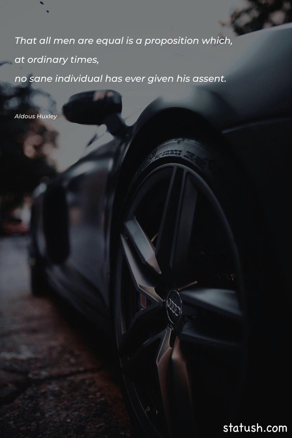 That all men are equal