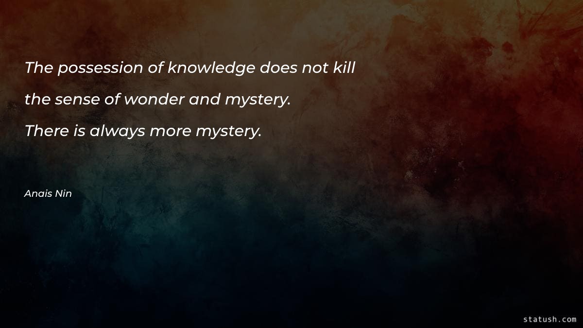 The possession of knowledge does - Knowledge Quotes at statush.com
