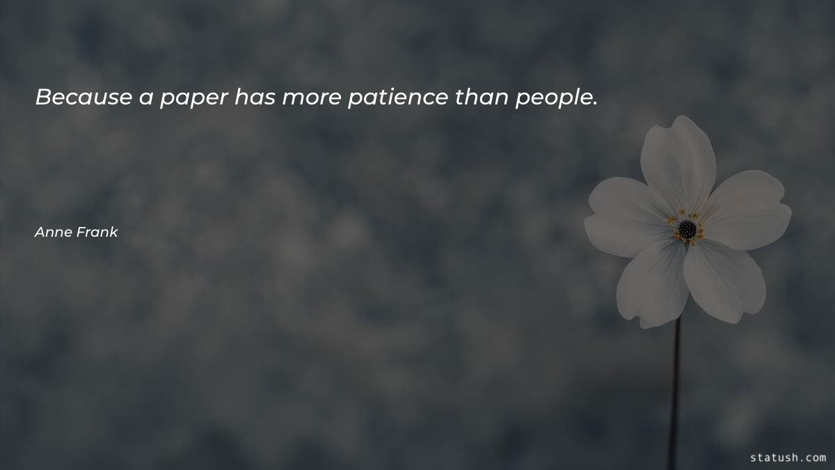 Because a paper has more Motivational Quotes at statush.com