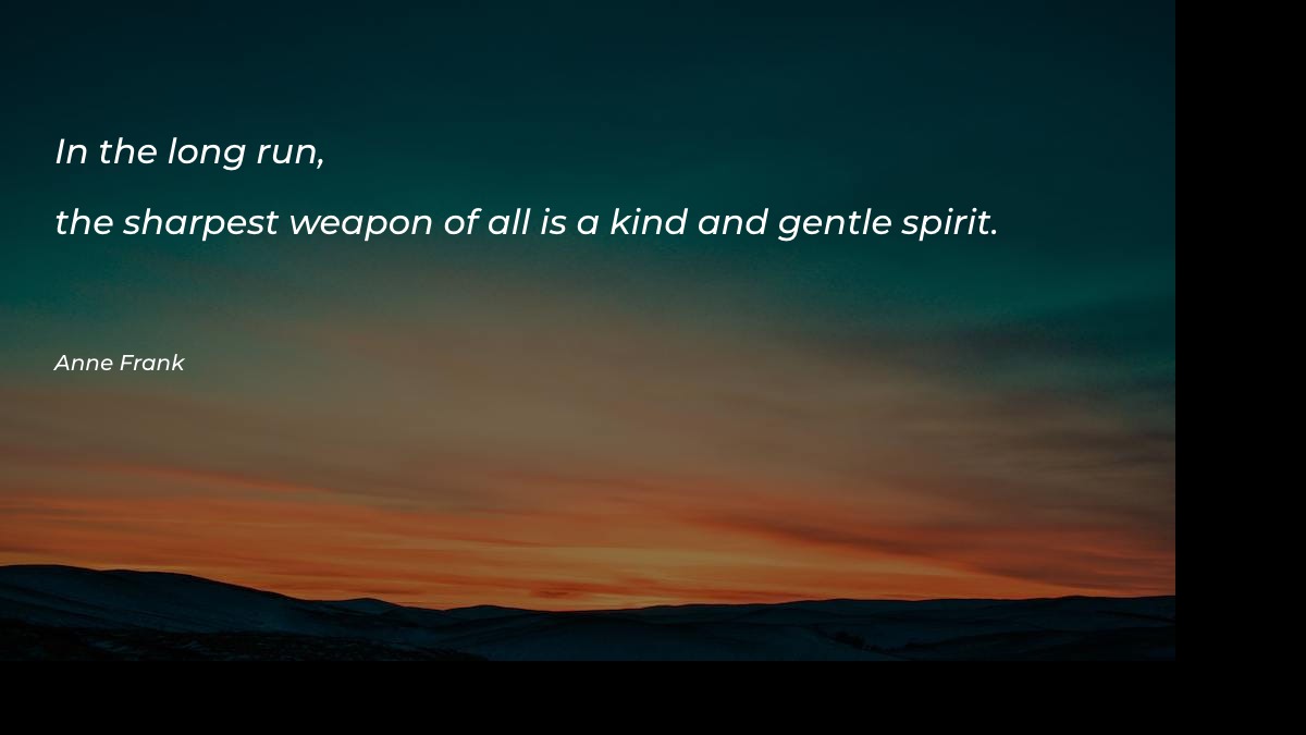 In the long run, the