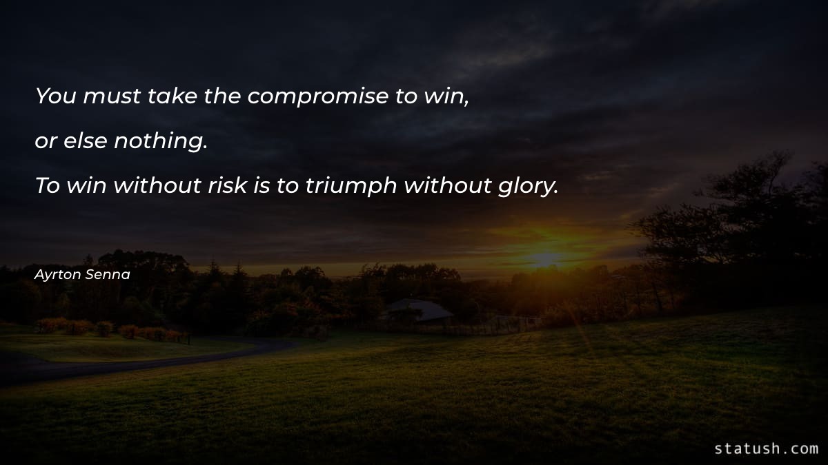 You must take the compromise