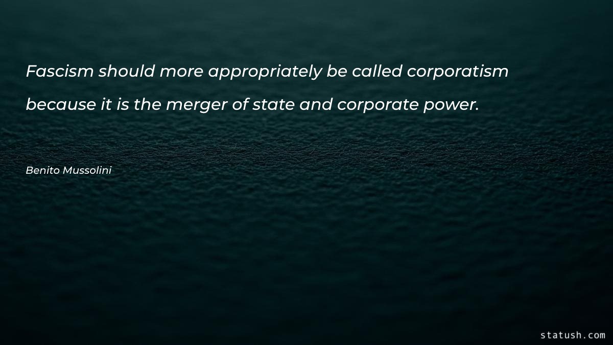 Fascism should more appropriately be