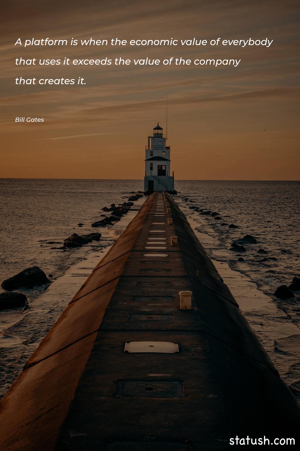 A platform is when the Leadership Quotes at statush.com