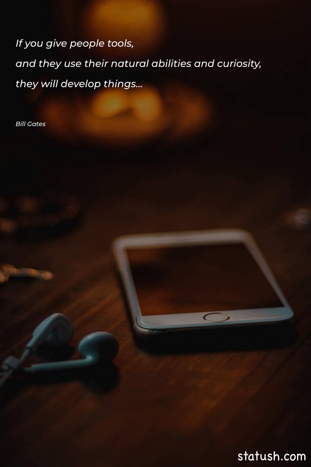 If you give people tools